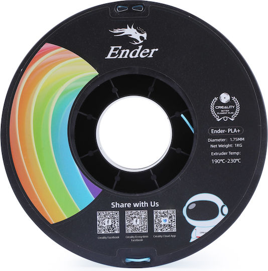 Creality3D PLA 3D Printer Filament 1.75mm Μπλε 1kg 3301010310 - Image 2