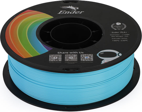 Creality3D PLA 3D Printer Filament 1.75mm Μπλε 1kg 3301010310 - Image 4