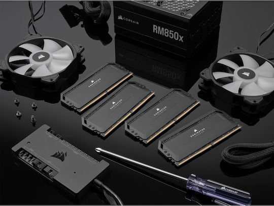Corsair Dominator Platinum RGB DDR5 64GB RAM με 4x16GB Modules και Ταχύτητα 6200 για Desktop CMT64GX5M4B6200C32 - Image 3