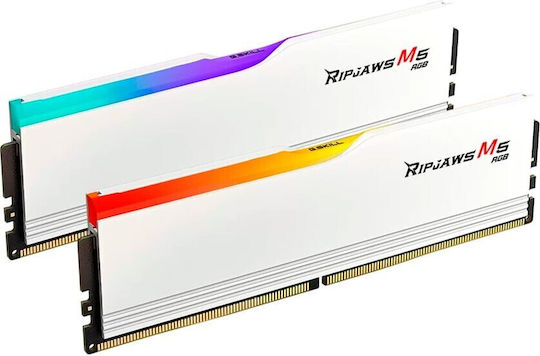 G.Skill Ripjaws M5 RGB DDR5 64GB RAM με 2x32GB Modules και Ταχύτητα 6000 για Desktop F5-6000J3238G32GX2-RM5RW