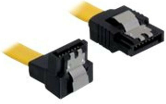 DeLock 7-Pin SATA III - 7-Pin SATA III Cable 50cm Κίτρινο (82811) - Image 2