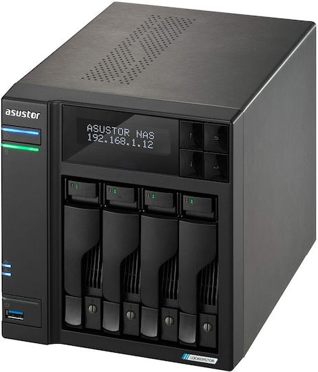Asustor Lockerstor 4 Gen2 (AS6704T) NAS Tower με 4 θέσεις για HDD/M.2/SSD και 2 θύρες Ethernet - Image 5