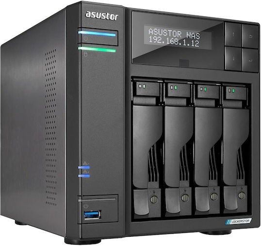 Asustor Lockerstor 4 Gen2 (AS6704T) NAS Tower με 4 θέσεις για HDD/M.2/SSD και 2 θύρες Ethernet - Image 6