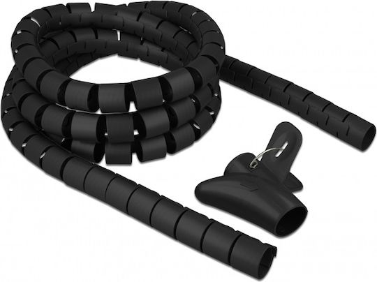 DeLock Spiral Hose 25mm 2.5m Μαύρο - Image 3