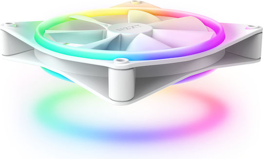NZXT F140 RGB Duo Case Fan με Σύνδεση 4-Pin PWM 2τμχ Λευκό - Image 2
