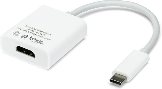 OWC Μετατροπέας USB-C male σε HDMI female Λευκό 1τμχ NWTADPTCHDMI2 - Image 2