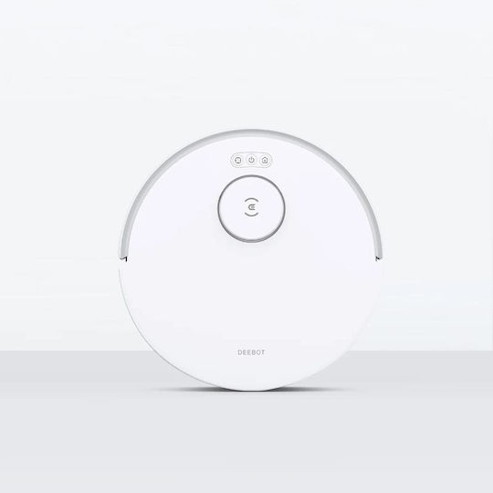 Ecovacs Deebot N20 Σκούπα Ρομπότ για Σκούπισμα & Σφουγγάρισμα με Χαρτογράφηση και Wi-Fi Λευκή