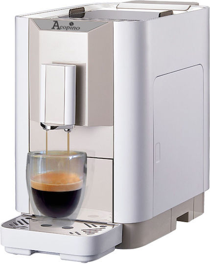 Acopino Venezia Αυτόματη Μηχανή Espresso 1450W Πίεσης 19bar με Μύλο Άλεσης White