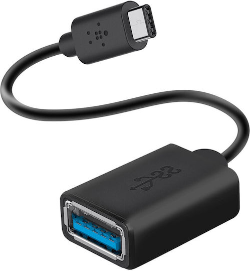 Belkin USB 3.2 Cable USB-C male - USB-A female Μαύρο 1m - Image 3