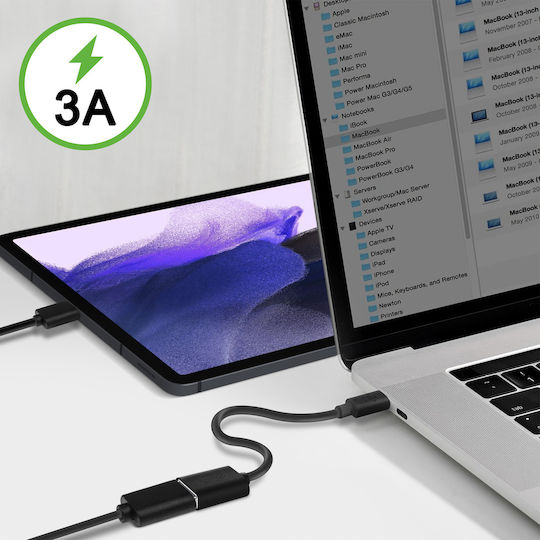 Belkin USB 3.2 Cable USB-C male - USB-A female Μαύρο 1m - Image 5
