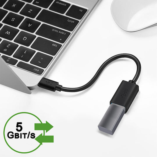 Belkin USB 3.2 Cable USB-C male - USB-A female Μαύρο 1m - Image 4