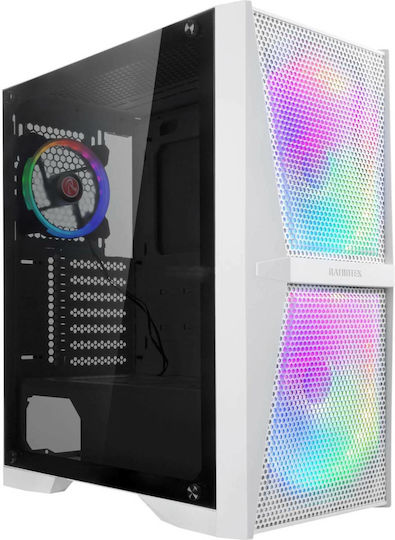 Raijintek Silenos MS Pro Gaming Midi Tower Κουτί Υπολογιστή με Πλαϊνό Παράθυρο Λευκό