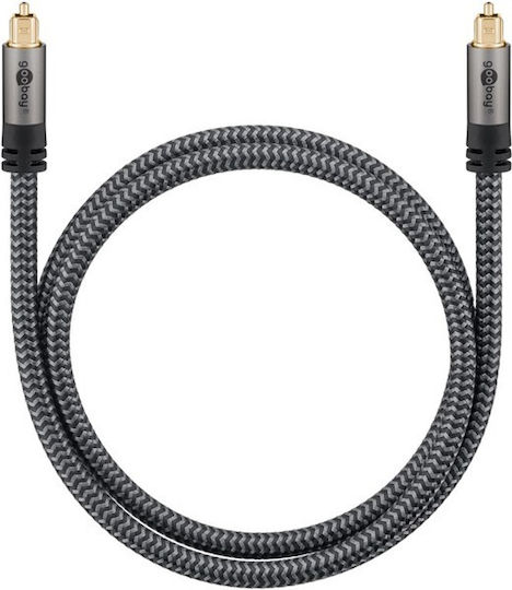 Goobay Optical Audio Cable TOS male - TOS male Γκρι 1m (65304) - Image 2