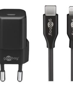 Alternative view of Goobay Φορτιστής με Θύρα USB-C και Καλώδιο USB-C - Lightning 30W Power Delivery Μαύρος (64574)