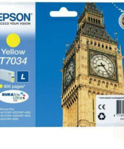 Epson T7034L Γνήσιο Μελάνι Εκτυπωτή InkJet Κίτρινο (C13T70344010)