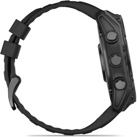 Garmin Fenix 8 Stainless Steel 51mm Αδιάβροχο Smartwatch με Παλμογράφο (Slate Grey With Black Silicone Band) - Image 3