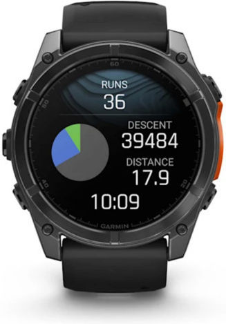 Garmin Fenix 8 Stainless Steel 51mm Αδιάβροχο Smartwatch με Παλμογράφο (Slate Grey With Black Silicone Band) - Image 5