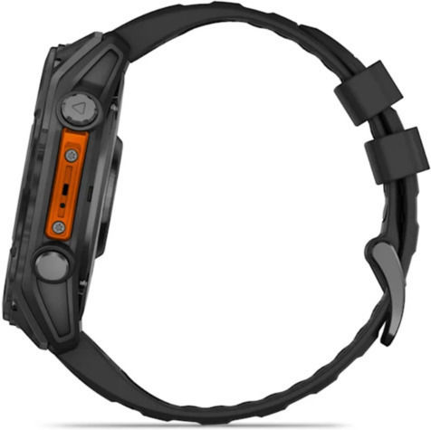 Garmin Fenix 8 Stainless Steel 51mm Αδιάβροχο Smartwatch με Παλμογράφο (Slate Grey With Black Silicone Band) - Image 7
