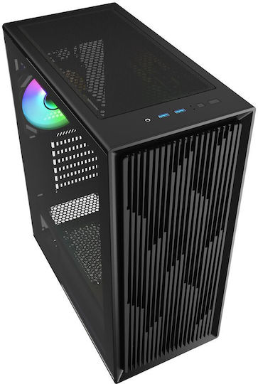 Sharkoon VK2 RGB Midi Tower Κουτί Υπολογιστή με Πλαϊνό Παράθυρο Μαύρο - Image 3