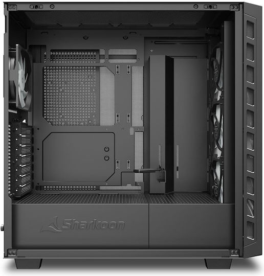 Sharkoon Rebel C80G RGB Gaming Midi Tower Κουτί Υπολογιστή με Πλαϊνό Παράθυρο Μαύρο - Image 5