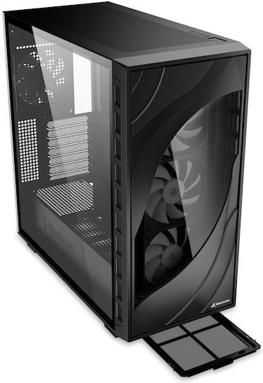 Sharkoon Rebel C80G RGB Gaming Midi Tower Κουτί Υπολογιστή με Πλαϊνό Παράθυρο Μαύρο - Image 9