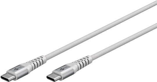 Goobay USB 2.0 Cable USB-C male - USB-C 60W Λευκό 2m (70194) - Image 2