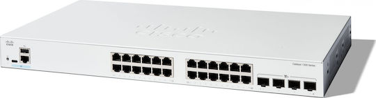 Cisco Catalyst C1300-24T-4X Managed L2 Switch με 24 Θύρες Gigabit (1Gbps) Ethernet και 4 SFP Θύρες - Image 2