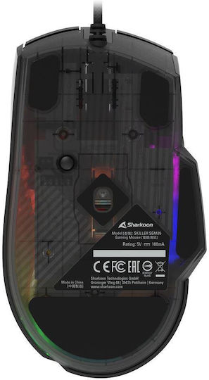 Sharkoon SGM35 RGB Gaming Ποντίκι 6400 DPI Μαύρο - Image 3