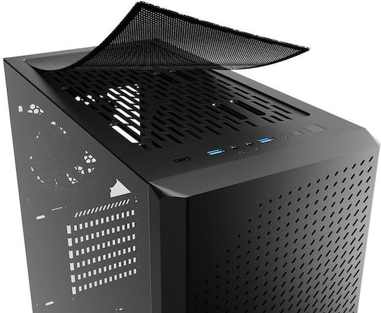 Sharkoon VS9 RGB Gaming Midi Tower Κουτί Υπολογιστή με Πλαϊνό Παράθυρο Μαύρο - Image 4