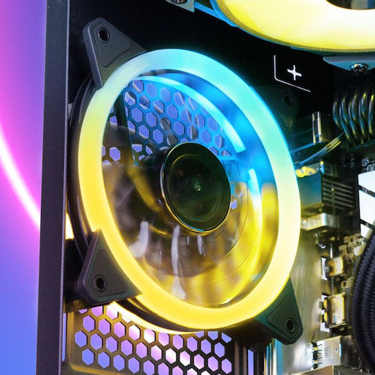 Sharkoon VS9 RGB Gaming Midi Tower Κουτί Υπολογιστή με Πλαϊνό Παράθυρο Μαύρο - Image 6