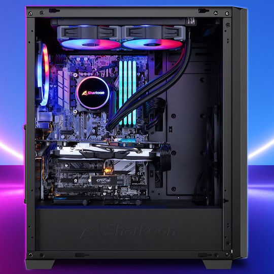 Sharkoon VS9 RGB Gaming Midi Tower Κουτί Υπολογιστή με Πλαϊνό Παράθυρο Μαύρο - Image 5