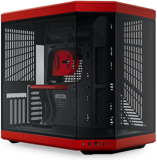 HYTE Y70 Midi Tower Κουτί Υπολογιστή με Πλαϊνό Παράθυρο Black Cherry