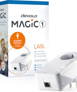 Devolo Magic 1 LAN 1-1-1 (DE) Powerline για Ενσύρματη Σύνδεση με Passthrough Πρίζα και Θύρα Gigabit Ethernet