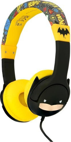 OTL Batman Ενσύρματα Παιδικά On Ear Ακουστικά Κίτρινα - Image 3