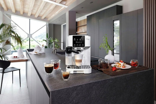De'Longhi Magnifica Start Αυτόματη Μηχανή Espresso 1450W Πίεσης 15bar για Cappuccino με Μύλο Άλεσης Λευκή - Image 5