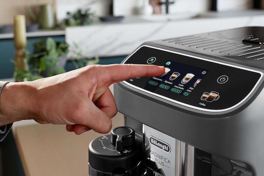 De'Longhi Magnifica Plus Αυτόματη Μηχανή Espresso 1450W Πίεσης 15bar με Μύλο Άλεσης Μαύρη - Image 4