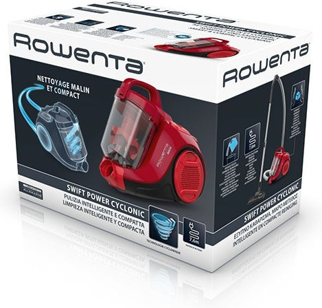 Rowenta Swift Power Cyclonic Ηλεκτρική Σκούπα 750W με Κάδο 1.64lt Κόκκινη - Image 12