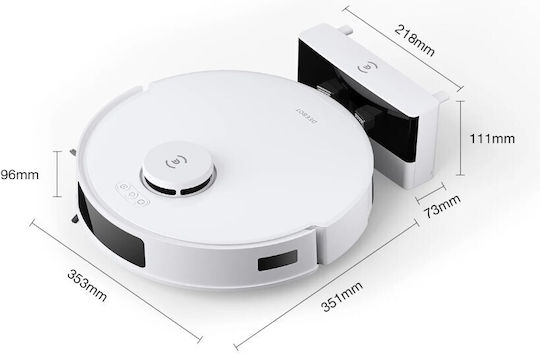 Ecovacs Deebot N20 Σκούπα Ρομπότ για Σκούπισμα & Σφουγγάρισμα με Χαρτογράφηση και Wi-Fi Λευκή - Image 8
