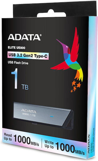 Adata Elite Ue800 1.0TB USB 3.2 Stick με σύνδεση USB-C Γκρι - Image 4