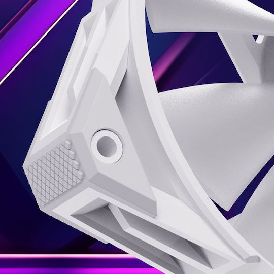 Sharkoon Rebel F50 Case Fan 120mm με RGB Φωτισμό και Σύνδεση 4-Pin PWM Λευκό - Image 3