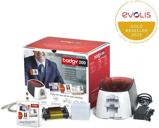 Evolis Badgy 200 Έγχρωμoς Εκτυπωτής Θερμικός 15B22U0000RS - Image 3