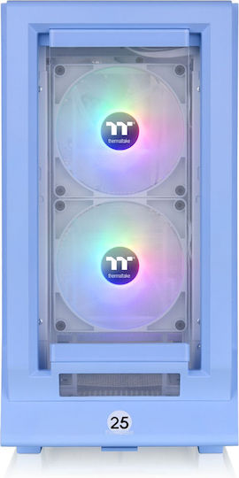 Thermaltake Ceres 350 MX Gaming Midi Tower Κουτί Υπολογιστή με Πλαϊνό Παράθυρο και RGB Φωτισμό Hydrangea Blue - Image 3