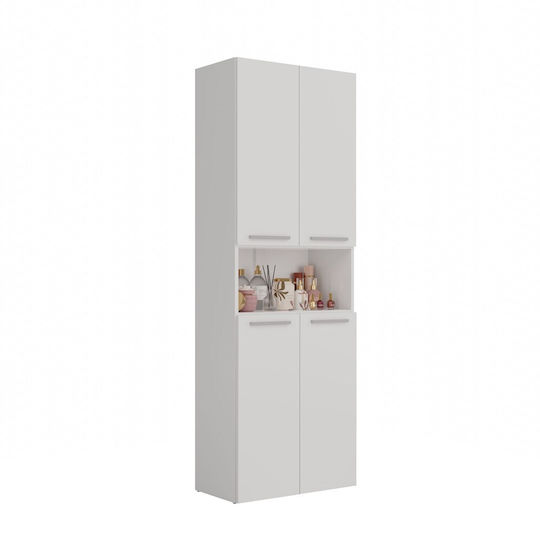 Topeshop Nel 1K DK Στήλη Μπάνιου Δαπέδου Μ60xΒ30xΥ174cm Λευκή - Image 6