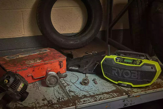 Ryobi Φορητό Ηχοσύστημα R18RH-0 5133002734 με Bluetooth / Ραδιόφωνο σε Πράσινο Χρώμα - Image 4