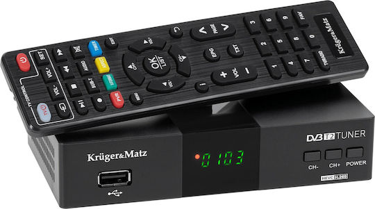 Kruger & Matz KM0550D Ψηφιακός Δέκτης Mpeg-4 Full HD (1080p) Σύνδεση HDMI