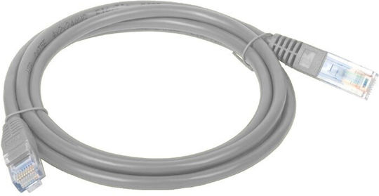 U/UTP Cat.5e Καλώδιο Δικτύου Ethernet 0.5m Γκρι 1τμχ KKU5SZA0.5