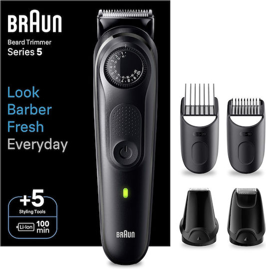 Braun Επαναφορτιζόμενη Κουρευτική Μηχανή Μαύρη