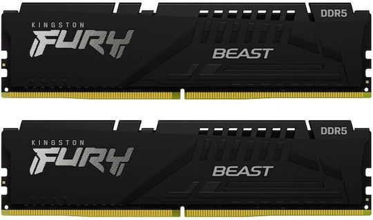 Kingston FURY Beast DDR5 16GB RAM με 2x8GB Modules και Ταχύτητα 6000 για Desktop KF560C30BBEK2-16 - Image 2