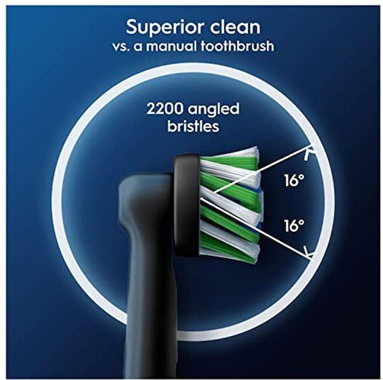 Oral-B CrossAction Ανταλλακτικές Κεφαλές για Ηλεκτρική Οδοντόβουρτσα Black 10τμχ - Image 5