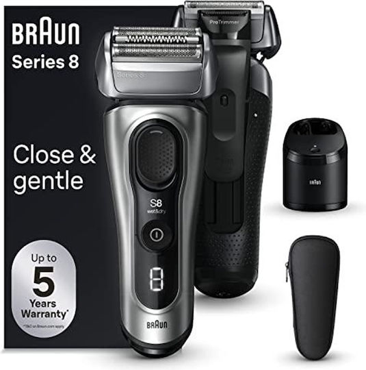 Braun Series 8 Foil Ξυριστική Μηχανή Προσώπου Επαναφορτιζόμενη